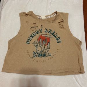 Distressed Crop top